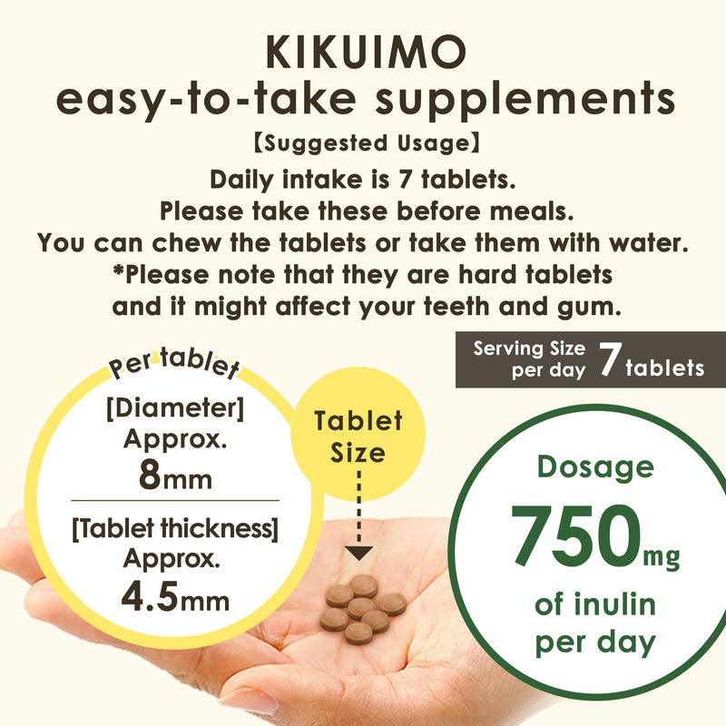 [Australia] - NAFFY KIKUIMO Jerusalem Artichoke Supplement -Inulin, Dietary fiber, Organic, Made in Japan, 210 tablets 