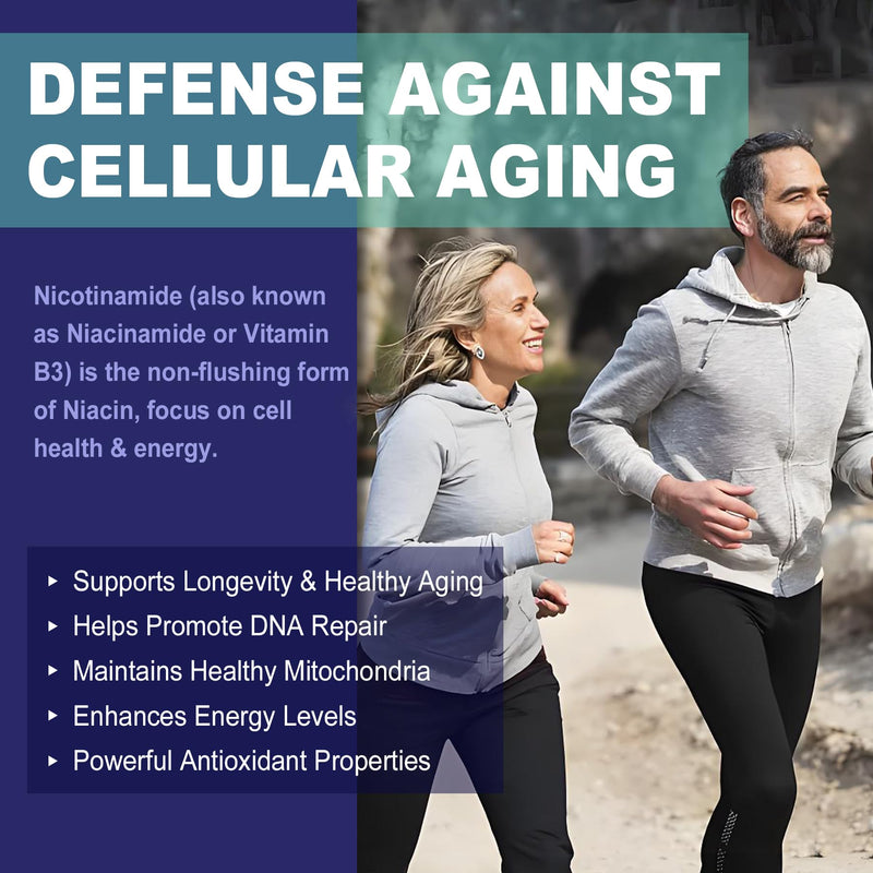 Nicotinamide 500mg Gummies, Niacinamide Supplement + Collagen,120 Counts | (Flush Free Niacin) Vitamin B3 Niacinamide for Anti-Aging, NAD+ Levels, Longevity, Energy, Focus & Brain Health, Sugar Free 60 Count (Pack of 2)