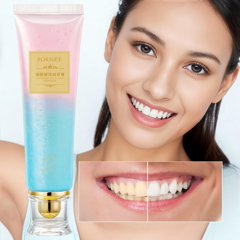 2 Pcs Niacinamide Whitening Toothpaste, Deep Stain Removal Fresh Breath Triple Oral Care Radiant Toothpaste. 2