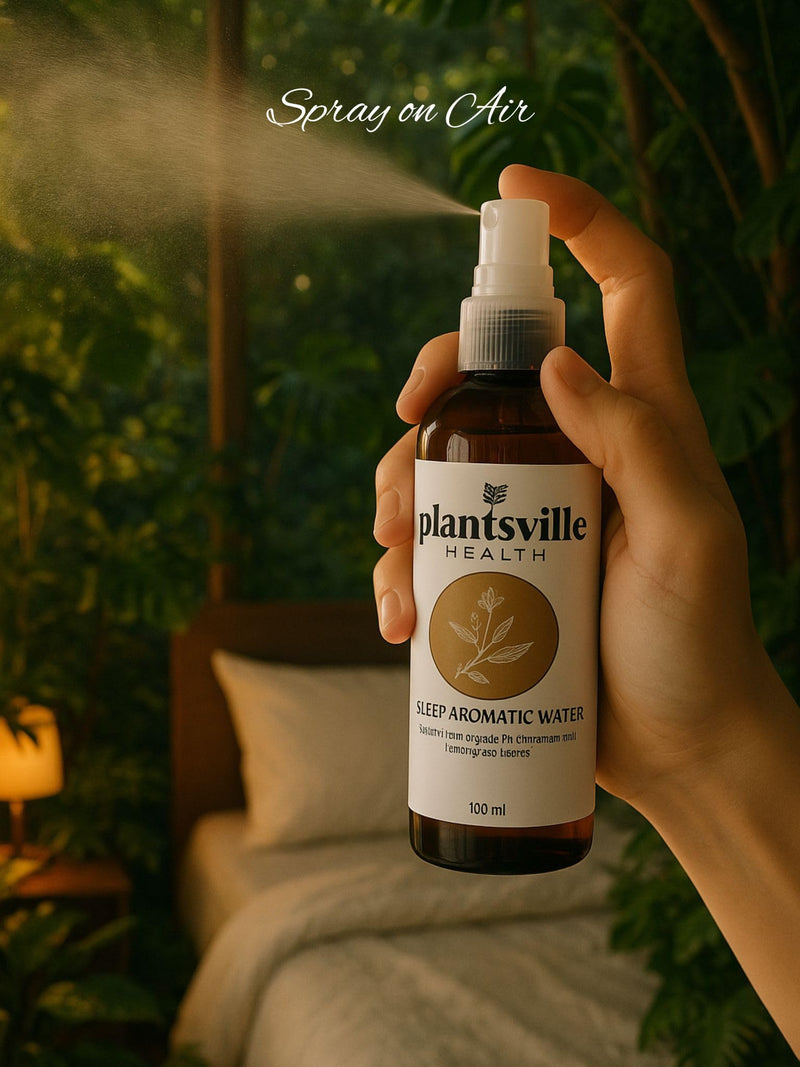 Organic Philippine Cinnamon & Lemongrass Sleep Aid Water to sleep better, 100 ml (3.38 US fl oz) x 2 pieces spray bottle, relaxation gifts with Filipino abaca & hablon ribbon.