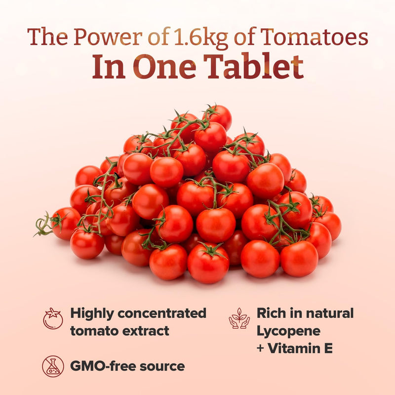 Lycopene 50mg – 360 Tablets (2 x 180) | 12 Month Supply | Triple Strength Antioxidant Supplement | High Potency Tomato Extract | Vegan, Non-GMO, Made in UK 180 count (Pack of 2)