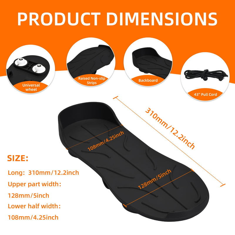 [Australia] - Knee Glider for Knee Replacement Recovery ÔºåRecovery Aids for Knee ExercisesÔºå Portable Knee Strengthening and Rehabilitation Tool Black 