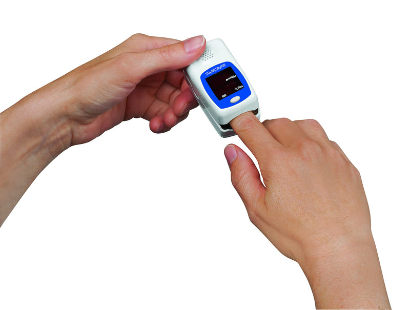 [Australia] - SmartHeart Talking Pulse Oximeter | Audible Result Announcement | Blood Oxygen Saturation | Complete System Monitor Lanyard and Batteries | Portable Spot-Check Monitoring 
