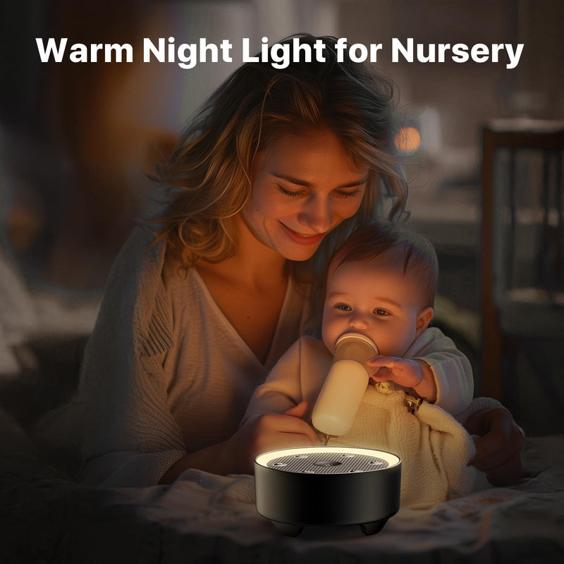 [Australia] - Sleep Sound Machine with White Noise, 24 Soothing Sounds & Max 8H Timer for Baby and Adult. Recessed Night Light Button, Dimmable Light, Plug in 