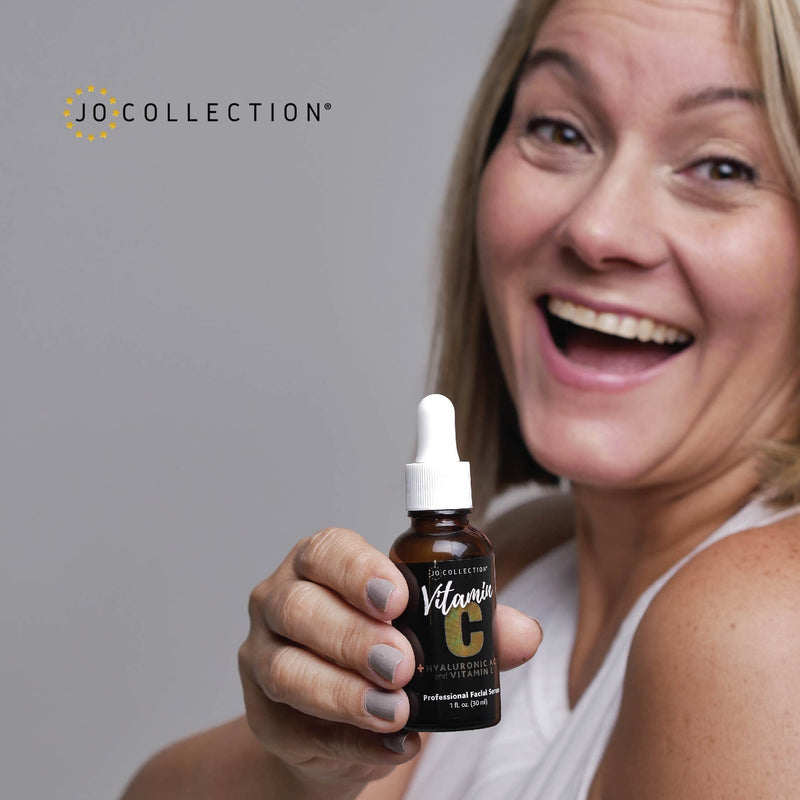 Vitamin C Serum with Hyaluronic Acid and Vitamin E | Thin serum quickly sinks into skin for a bright and glow finish | Boost Radiance | Softens fine lines and wrinkles | No sulfates | 1 Fl oz