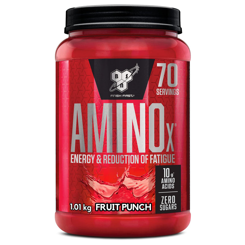 [Australia] - BSN Nutrition Amino X Supplement with Vitamin D, Vitamin B6 and Amino Acids, Fruit Punch Flavor, 70 Servings, 1kg 