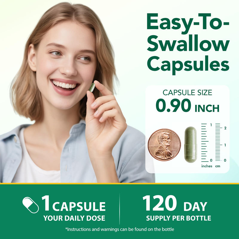 Body Deodorizing Supplement, Chlorophyll Capsules for Body Odor, Deodorant Chlorophyll Capsules, Fresh Breath, Immunity & Digestion Support, for Men & Women,120 Caps
