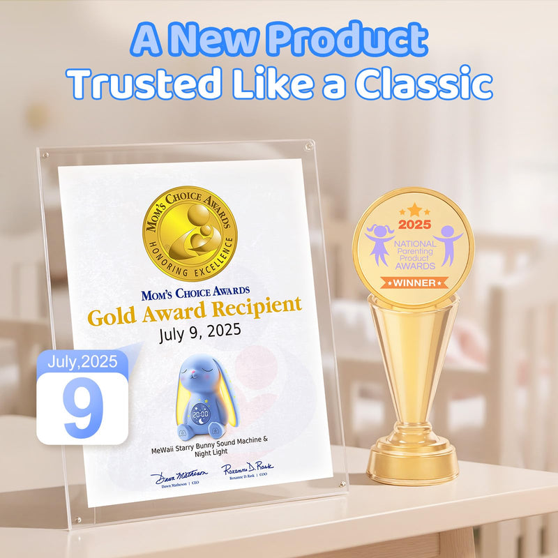 [Australia] - 2025 Mom's Choice Awards | White Noise Sound Machine Baby with Night Light, Cry Detection,100 Soothing Sounds, App Control, 150% Battery Life, 50% Faster Sleep, Newborn Essentials 