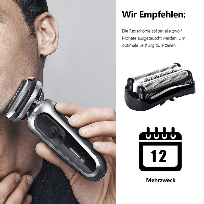 [Australia] - 32b shaving head for Braun Series 3, shaving blade compatible with Braun Series 3 Proskin, replacement shaving head for Braun 3040s 3020s 3010s 3050s 3070cc 3080s, accessories for Braun electric shaver S3【2 pieces】 