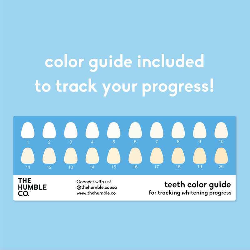 [Australia] - The Humble Co. Advanced Whitening Strips – Sensitive Teeth Whitening Strips, Enamel Safe and Peroxide Free for Sensitive Teeth, Vegan and Cruelty Free (14 Treatments, 28 Count) 