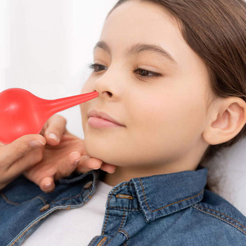 [Australia] - Healifty Ear Syringe Pack of 3-30/60/90ml Hand Bulb Syringe for Infants & Adults, Rubber Ear Washing Squeeze Bulb, Ear Washing Removal Tool Ear Syringe (Red) Red 30ml+60ml+90ml 