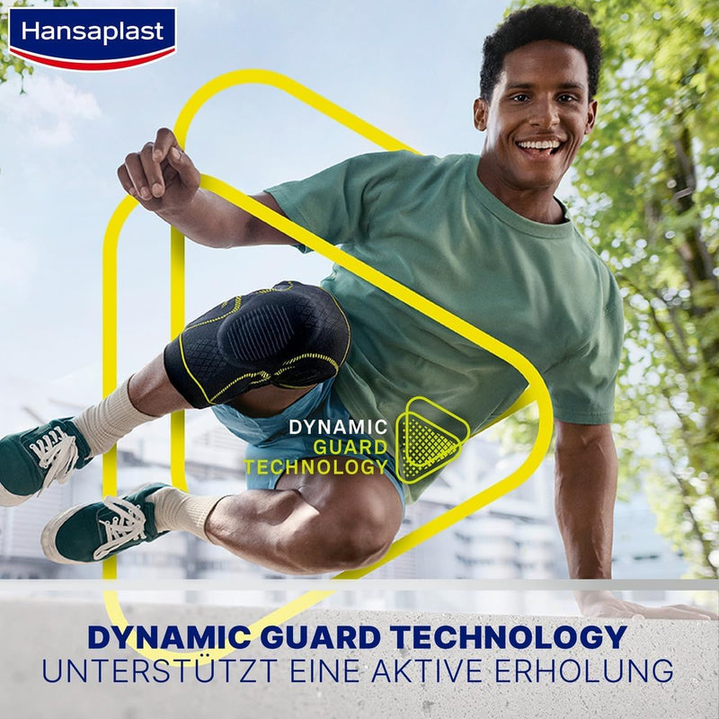 [Australia] - Hansaplast Performance knee bandage, knee bandage stabilizes & relieves the joint, bandage for right & left knee joints supports active recovery, size L/XL 