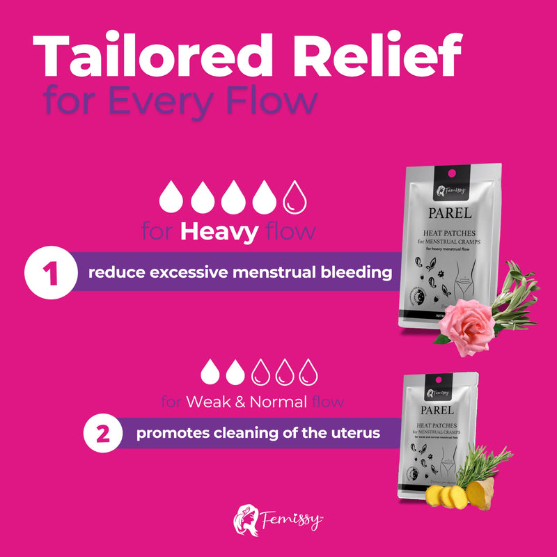 [Australia] - Herbal Period Heat Patches, Tailored for Heavy Flow (10 Pack) – 8hr Long-Lasting, Drug-Free Heating Patches for Menstrual Cramps, Bloating & Back Strain – Skin-Safe, Strong Hold, On-The-Go PMS Relief Heavy Flow (Pack of 10) 