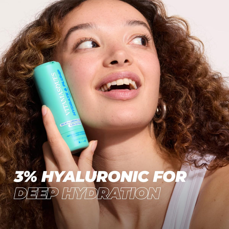 Vitamasques Hydrate & Plump Hydrating Face Serum - Lightweight Intense Hydrating Serum - 1.01 Fl Oz 1.01 Fl Oz (Pack of 1)
