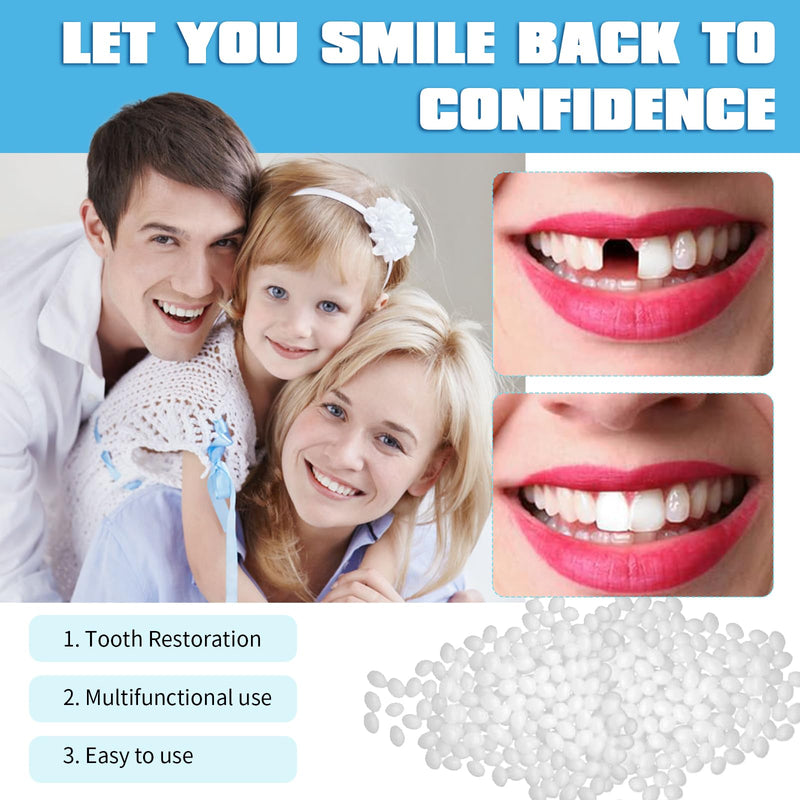 [Australia] - Clip-on teeth, 100 g dentures, temporary teeth, tooth repair set, do-it-yourself dentures, is suitable for temporarily repairing missing or damaged teeth. 
