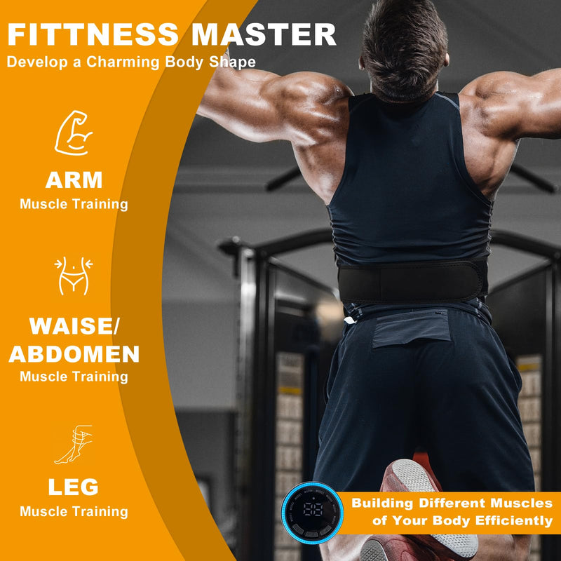 [Australia] - Electronic Muscle Stimulator - Fitness Training Equipment for Men & Women, 8 Modes Electronic Abdominal Stimulator for Full Body Workout, Fitness Equipment for Strength Training, Toning, Recovery 