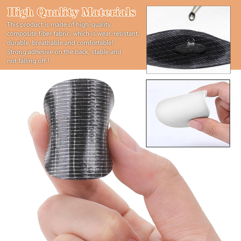 [Australia] - Self-adhesive repair patches, pack of 6 shoe heel repair shoe hole repair patch round self-adhesive heel patch self-adhesive shoe heel protection for sports shoes, fabric shoes (black). 