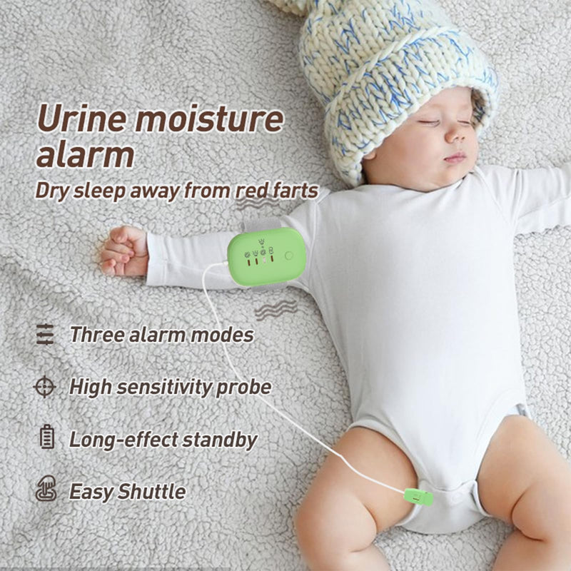 [Australia] - Bedwetting Alarm for Boys Girls, Night Time Potty Training Alarm Whit 3 Working Modes, Highly Sensitive Moisture Sensor, USB Rechargeable ‚Äì Stop Bedwetting Fast (Green) Green 