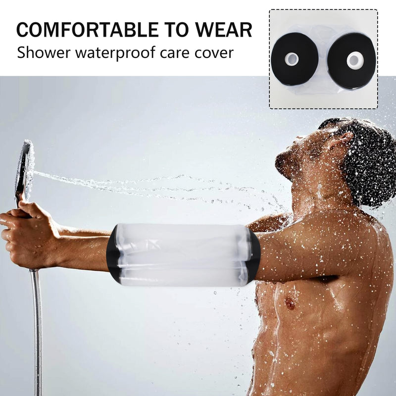 [Australia] - Waterproof Shower Cast Protector, Reusable Waterproof Arm Cover, Cast and Bandage Protector, PICC Covers for Adults, Waterproof Cast and Bandage Protector, 30x22cm 