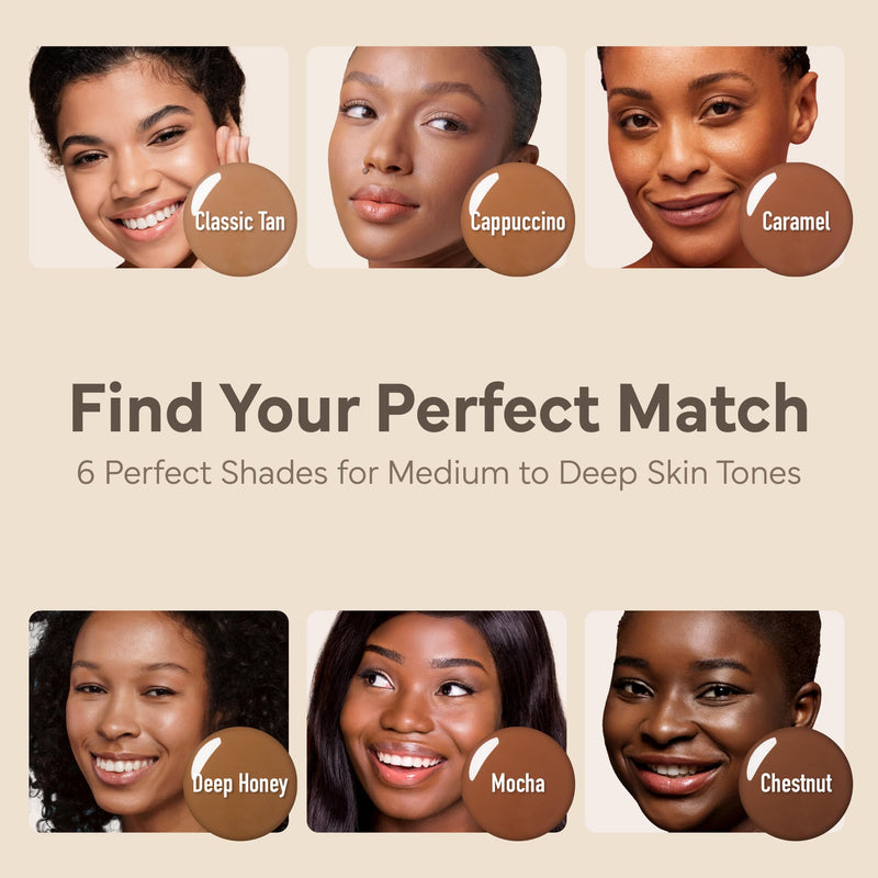 KISS NEW YORK Tinted Moisturizer with SPF 32 PA+++ (Deep Honey) 12 Hour Hydrating Sunscreen for Face, No White Cast for Dark Skin Tone, Natural Finish, Medium Coverage with Hyaluronic Acid, Vitamin E 1.01 Fl Oz Deep Honey