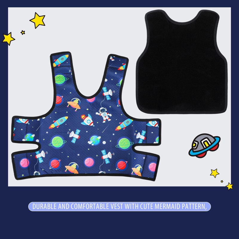 [Australia] - Janmercy Compression Vest for Kids Boys Soft Breathable Compression Vest Girls Cute Comfort for Back to School Children(Outer Space,Small) Outer Space Small 