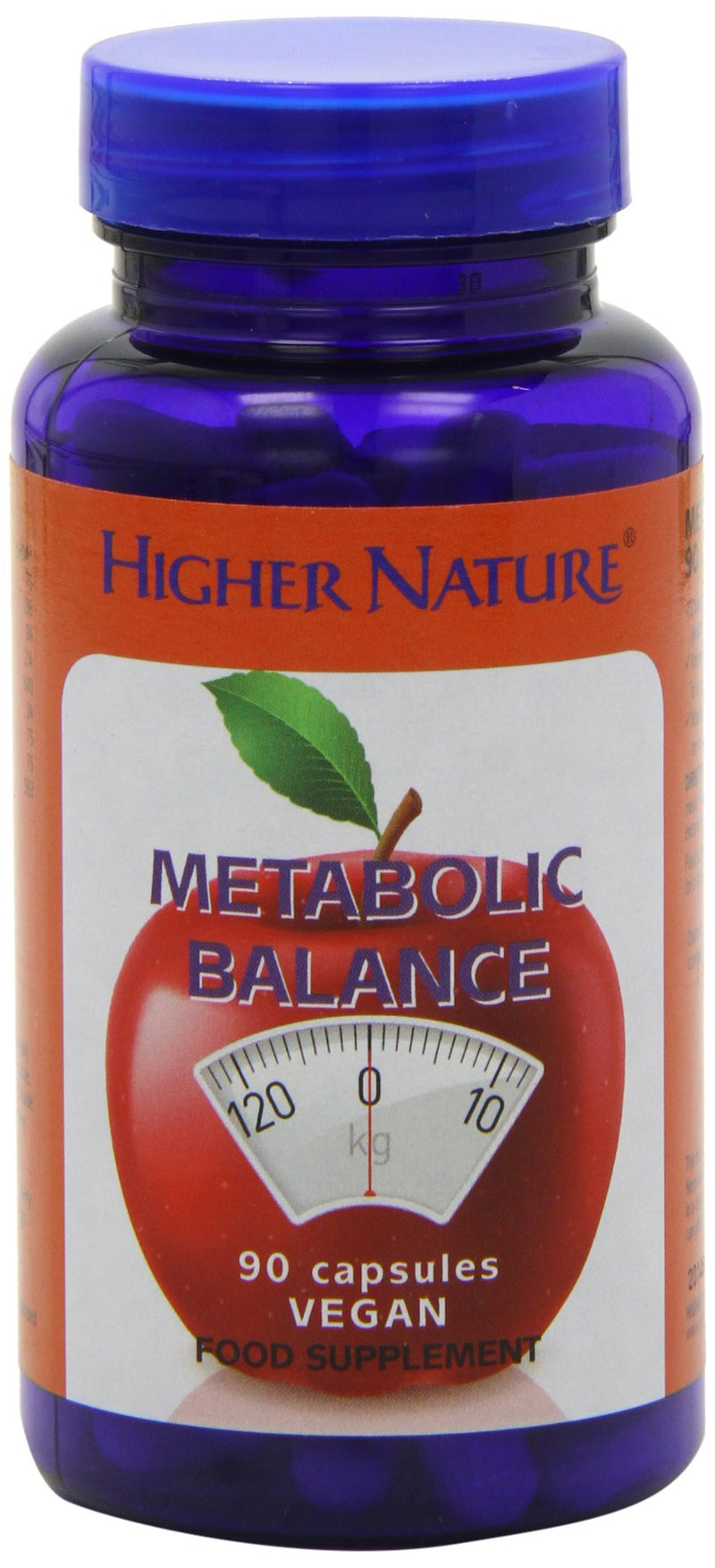 Higher Nature - Advanced Glucose Support - Healthy Weight & Metabolism - Vegetarian & Vegan - 90 Capsules