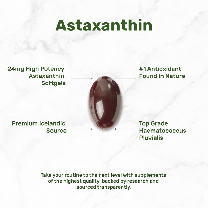 [Australia] - Astaxanthin 24mg Per Serving (12mg Per Cap), 120 Softgels ‚Äì Double Strength Microalgae ‚Äì Antioxidant Supplements for Skin, Eyes, Joints & Immune Support ‚Äì Non-GMO 