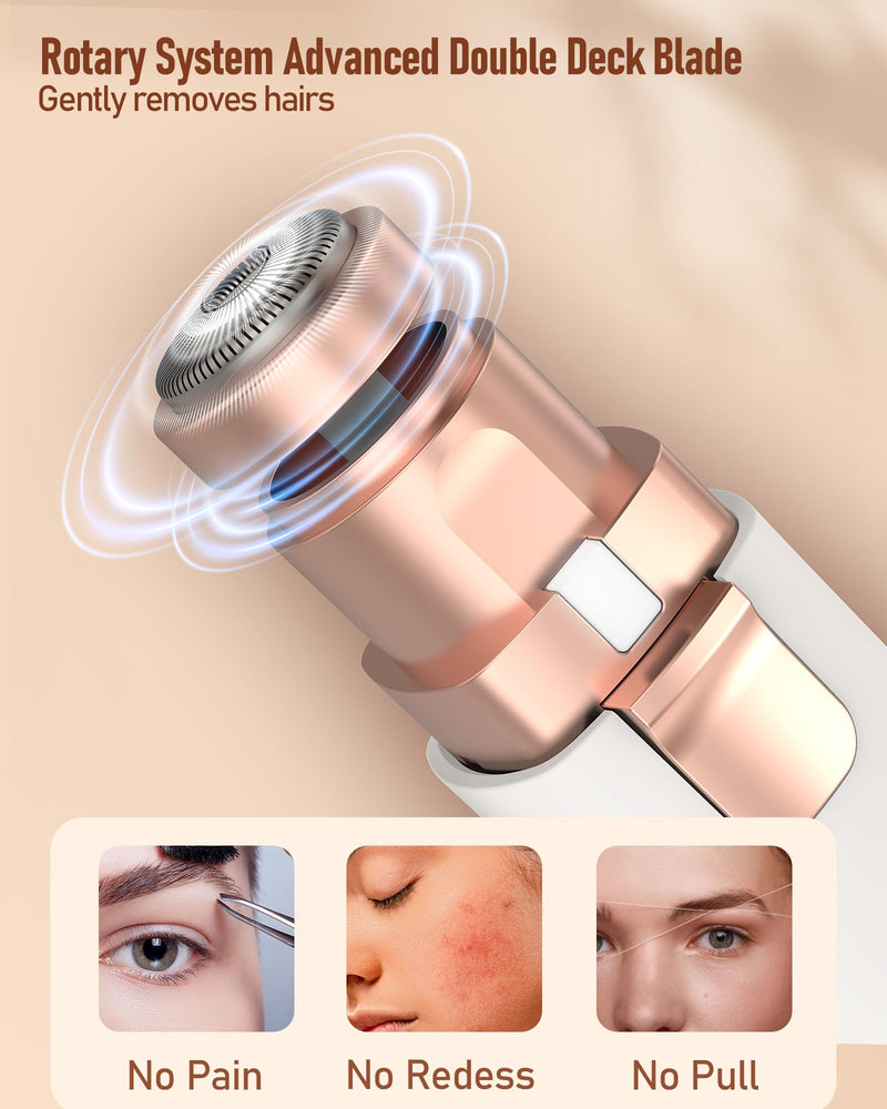 [Australia] - Rechargeable eyebrow razor facial hair remover for women: precision eyebrow trimmer and facial razor for women, iFanzeTech painless women's razor face, for cheeks, chin 
