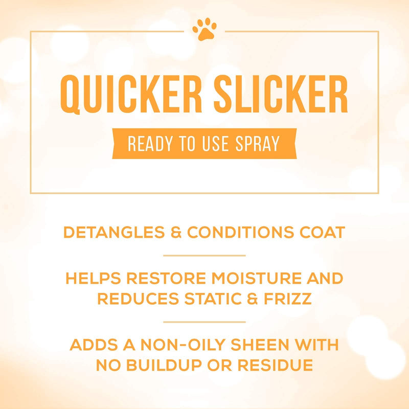 Paw Brothers Grooming Tool and Nature's Specialties Conditioning Spray Bundle - Greyhound Style Comb, Teflon, Fine/Coarse., 7.5 in - Quicker Slicker Detangle and Condition Spray, Ready to Use, 16 oz - PawsPlanet Australia