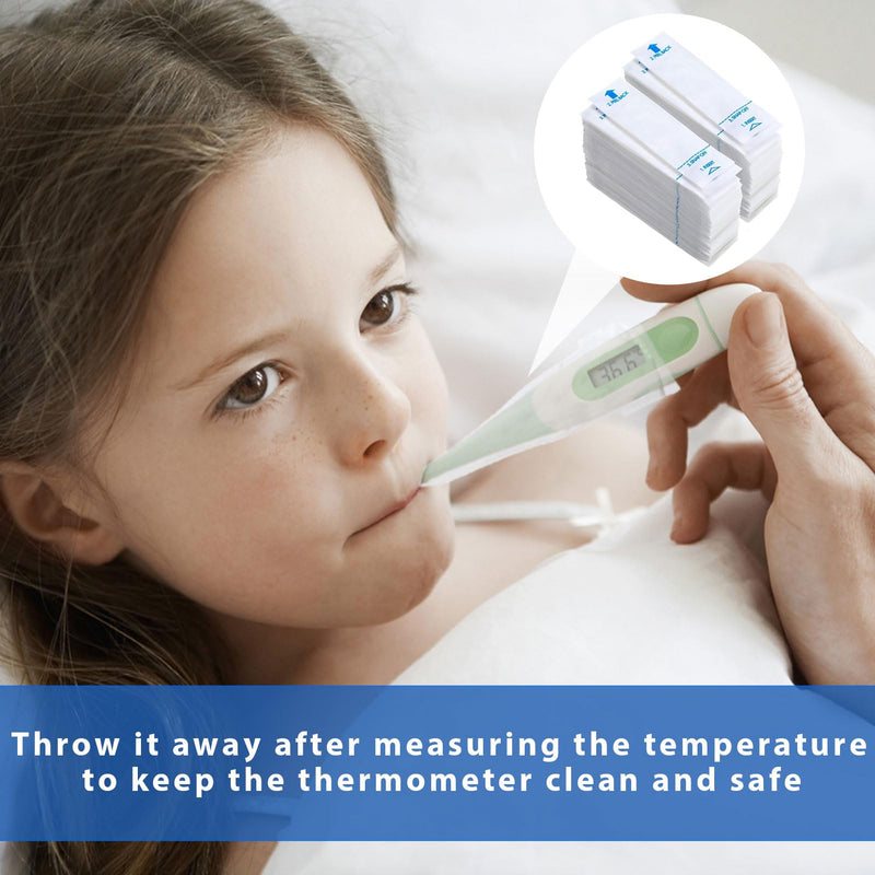 [Australia] - 100 pieces thermoscan protective cap, digital thermometer probe covers, universal electronic thermometer covers for oral armpit rectal electric thermometers 