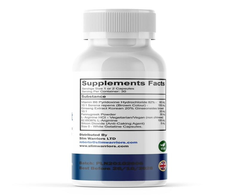 InnovaBoost Male Enhancement Support - 60 Capsules -100% Natural Ingredients/Slim Warriors