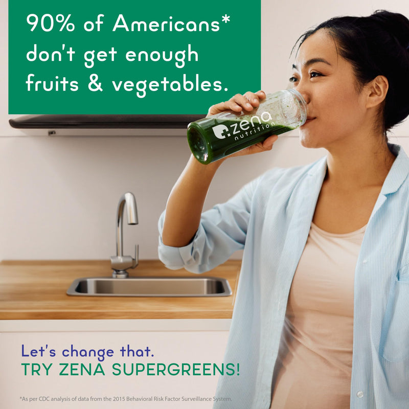 [Australia] - Zena Greens Organic Super Greens Powder | 70+ Superfood Ingredients Drink Mix | 3G Fiber | 0 Sugar | Fruits, Veggies, Herbs, Hydration, Antioxidants, Pre & Probiotics, & Digestive Blends | 30 Servings 