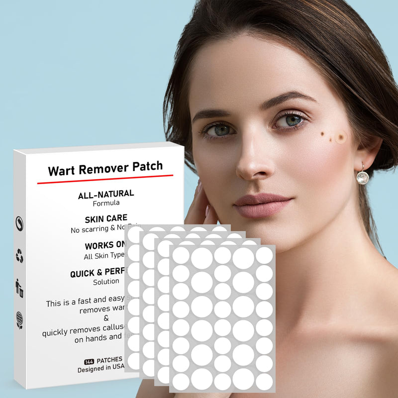 [Australia] - WABRINY Wart Remover Patches, Fast & Easy Operate Hydrocolloid Gel Waterproof Invisible Sticker, Skin Care Removal Patches for Home Daily Use-8KZ 1 Box 
