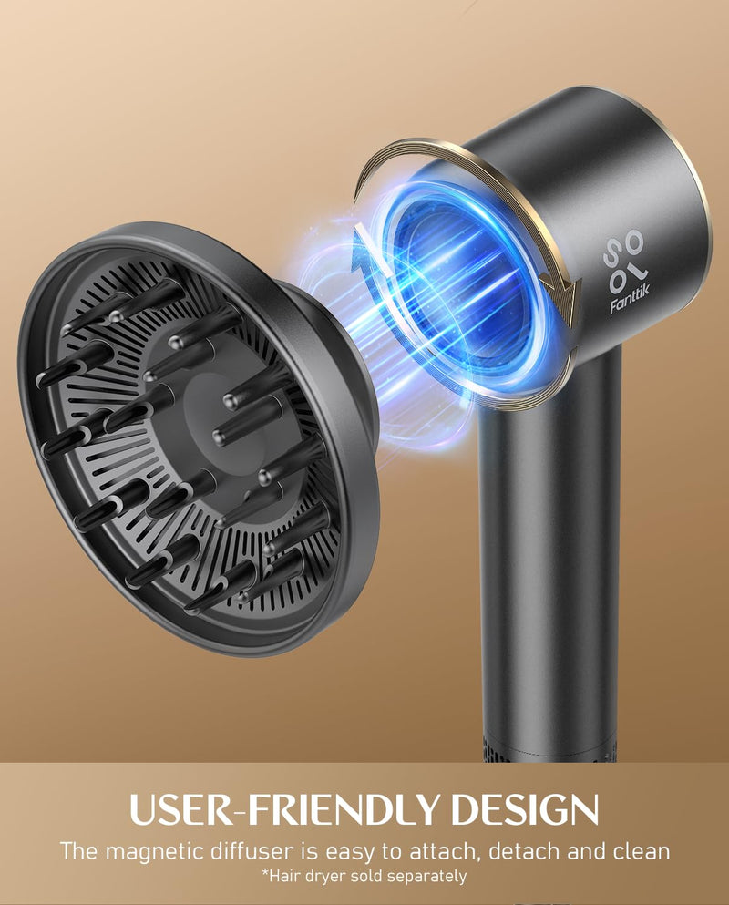[Australia] - FanttikSolo H101 Hair Dryer Diffuser, Compatible with SonicDry H10 APEX Hair Dryer Only, Styling Tool for Wavy, Curly Hair 
