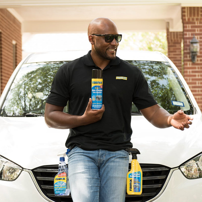 [Australia] - Rain-X 5080233 2-In-1 Glass Cleaner Plus Rain Repellent, 18 Ounce , BLUE 1.13 Pound (Pack of 1) 