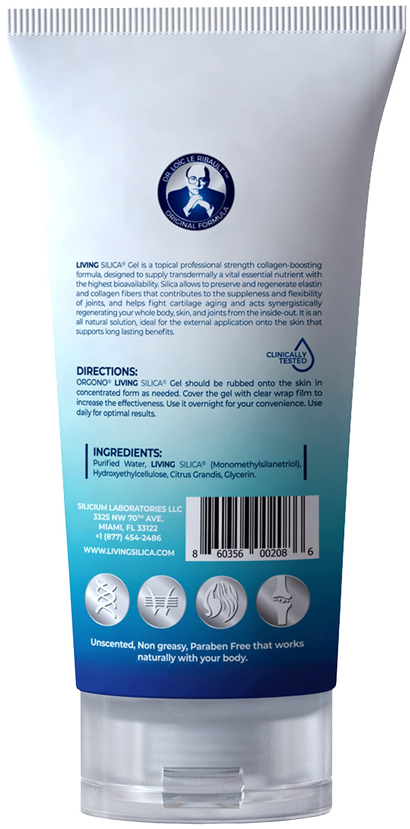 [Australia] - Living Silica Collagen Booster Gel | Supplement for Skin Application and Dermal Absorption | Clinically Proven | Promotes Hydration and Collagen Regeneration for Joint and Skin Health 