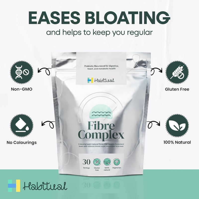 HABITUAL Soluble Fibre Food Supplement Plant Based Source of Daily Dietary | Vegetarian, Gluten Free Diets and Non GMO 100% Natural