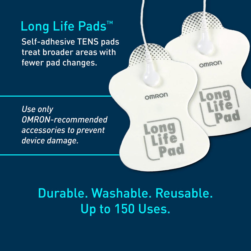 Omron Pocket Pain Pro TENS Unit Muscle Stimulator | For Drug-Free Pain Relief - Portable Electric Massager for Muscles and Joints - Includes 2 Reusable TENS Unit Pads