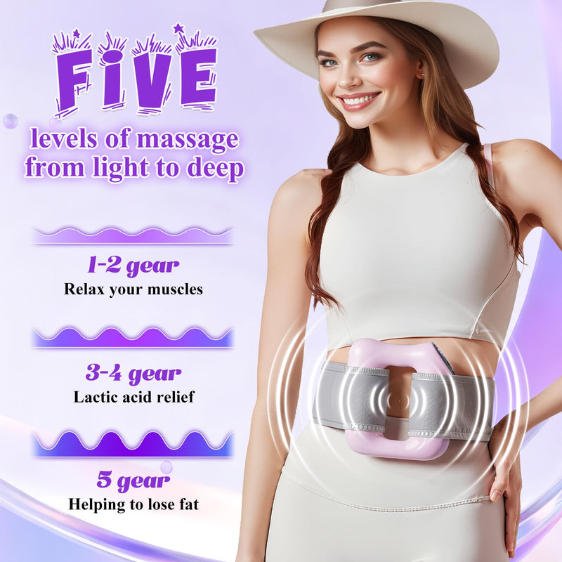 [Australia] - Multifunctional Full-Body Fascia Ring, 2025 Upgraded Full-Body Fat Burning, Djustable Massage Modes, Ergonomic Electric Fascia Massager, for Muscle Knot Recovery & Relaxation (Purple) Purple 
