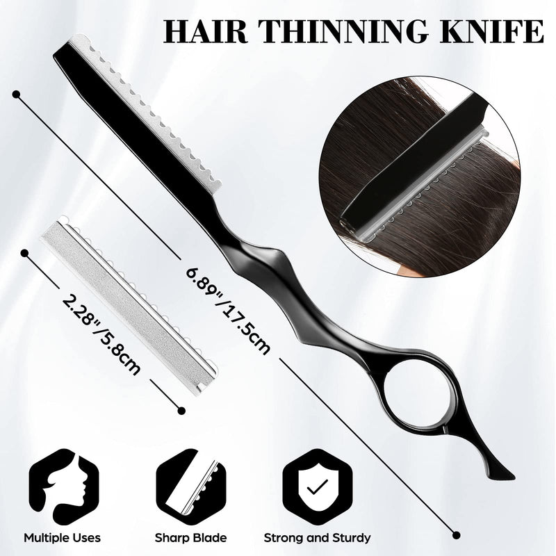 [Australia] - Wenshall Hairdressing Scissors for Professional Salons Hair Cutting Scissors Premium Scissors Hair Cutting with Extra Sharp and Precise Cuts Hair Scissors for Men, Women and Adults (6.5", Black) 