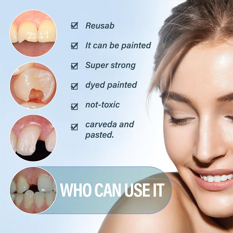 [Australia] - Teeth Repair kit,Tooth Filling Kit for Repair The Broken Teeth Gaps Crowns &Bridges Dental Care kit-A05 