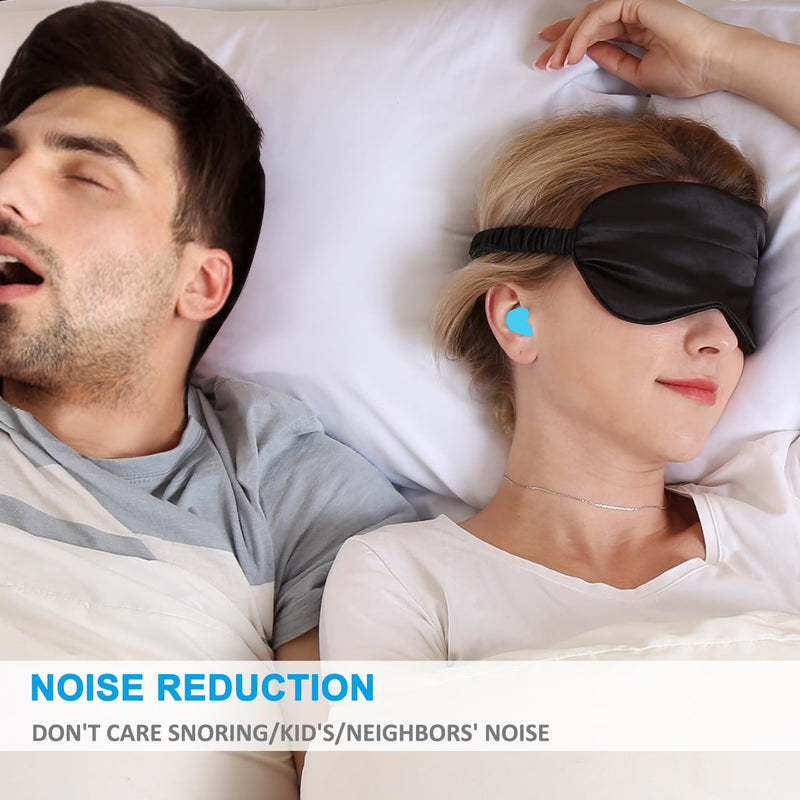 [Australia] - Ear Plugs for Sleeping, 8 Pair(16 Pieces) Moldable Noise Cancelling Silicone Earplugs for Swimming, Snoring, Sleep and Studying 16 Count (Pack of 1) 