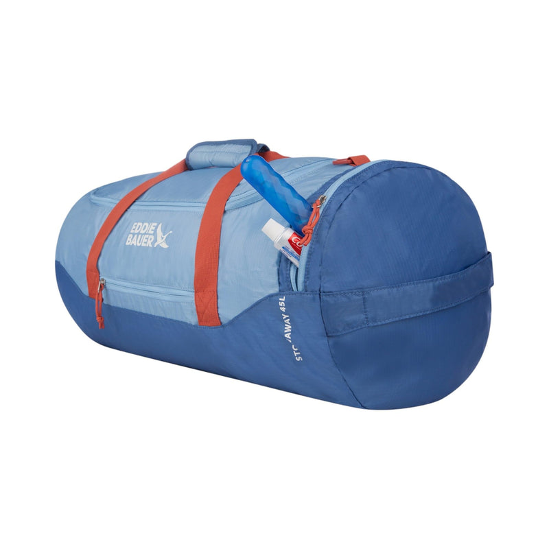 Eddie Bauer Stowaway Packable Duffel Bag | Travel | Foldable | Lightweight | Durable | Ripstop Polyester Coast