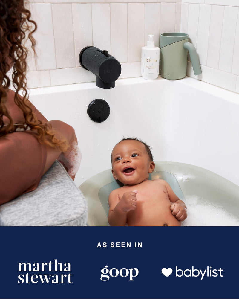 [Australia] - Lalo Spout Cover – BPA-Free Silicone Bath Spout Safety Cover for Babies & Toddler, Fits Most Faucets, Soft & Durable Silicone Bathtub Faucet Cover, Easy to Clean - Sage 