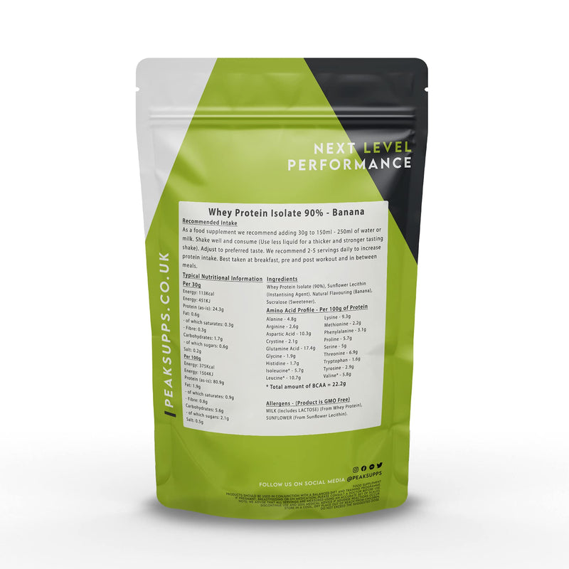 Whey Protein Isolate 90% - Banana 500g