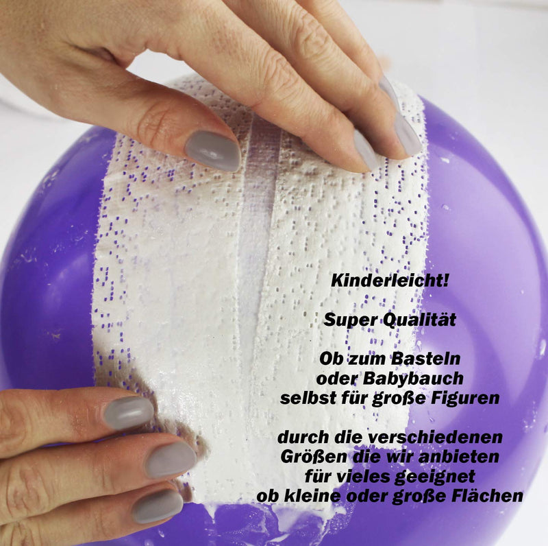 [Australia] - Romed Plaster Bandages Choice of Sizes 18 Meters Baby Belly Plaster Cast Ready to Dive (10cm x 3m / 6 Rolls = 18 Meters) 