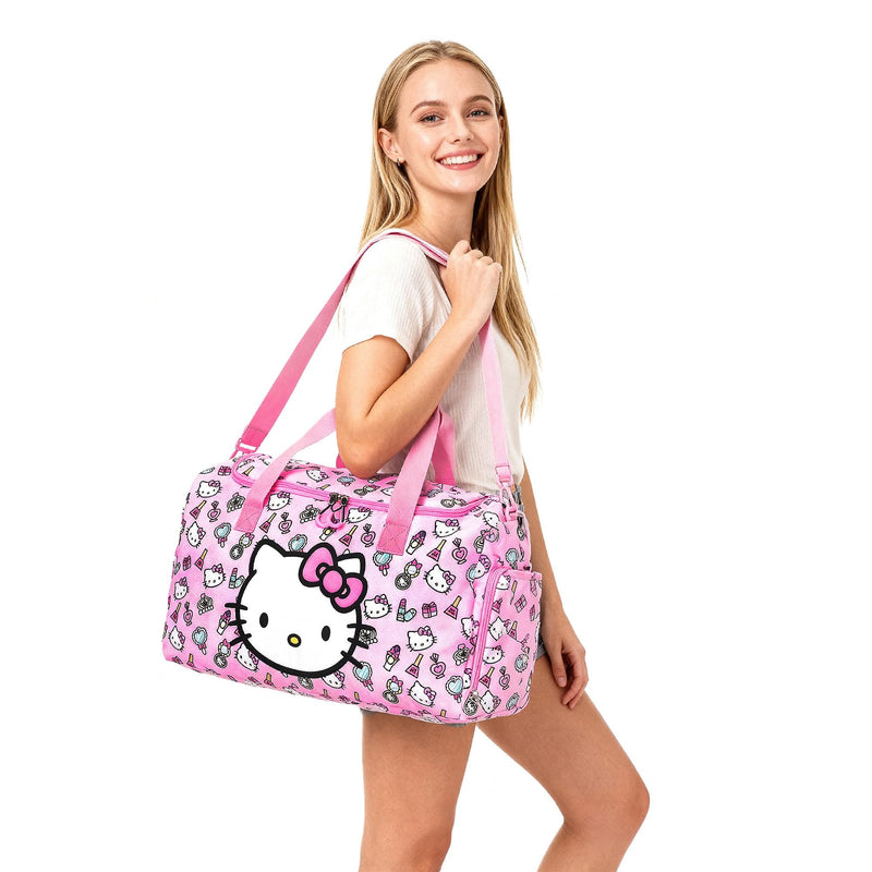 Hello Kitty Core 20" Duffle Bag For Kids Travel Hello Kitty Core Pink