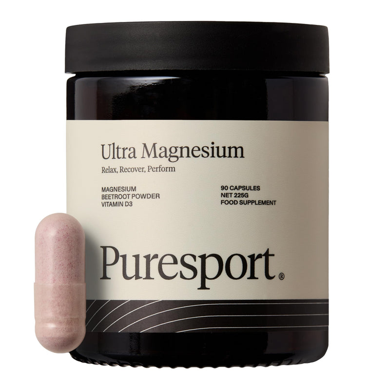 Puresport Ultra Magnesium Supplement Capsules (30 Day Supply), Glycinate 3-in-1 Complex, Supports Recovery & Sleep, Boosts Cardiovascular Health, Maintains Electrolyte & Endurance, Reduces Fatigue 90 count (Pack of 1)