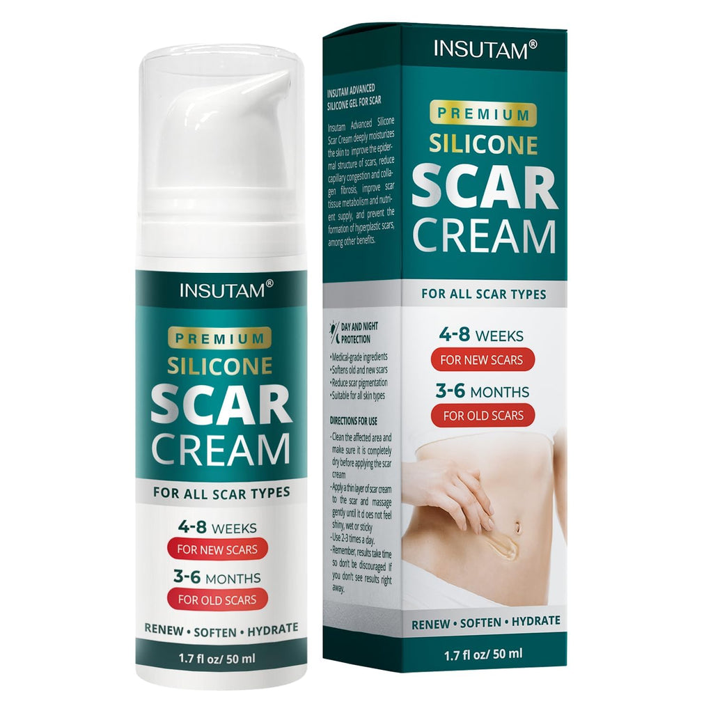 Silicone Scar Cream Gel for Scars: Medical Grade Silicone for Old and New Scars