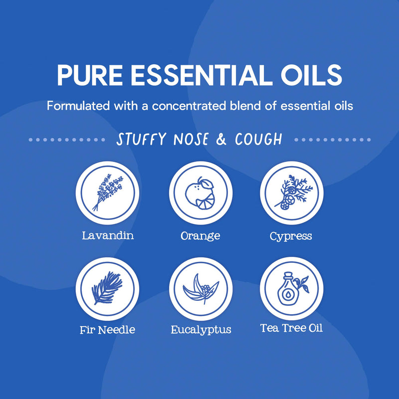 [Australia] - Oilogic Stuffy Nose & Cough Essential Oil Vapor Bath for Babies & Toddlers - Gentle Baby Bath Essentials – Pediatrician-Tested & Safe for Babies, 12.9 Fl Oz Vapor Bath (12.9 Fl Oz) 